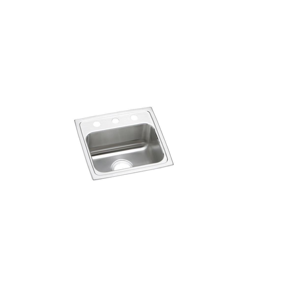 Just Manufacturing SLADA1617A452-J Stainless Steel 17" x 16" x 4-1/2" 2-Hole Single Bowl Drop-in ADA Sink