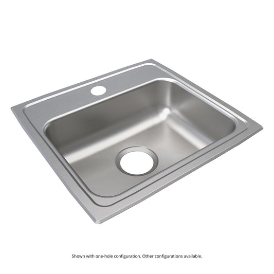 Just Manufacturing SLADA17519A601-J Stainless Steel 19" x 18" x 5" 1-Hole Single Bowl Drop-in ADA Sink