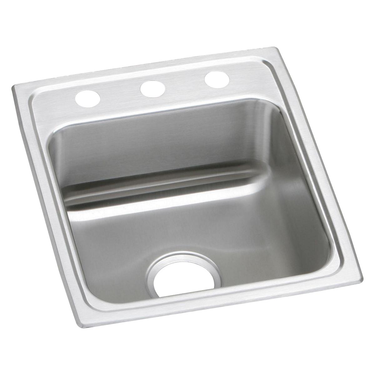 Just Manufacturing SLADA2017A554-J Stainless Steel 17" x 20" x 5-1/2" 4-Hole Single Bowl Drop-in ADA Sink