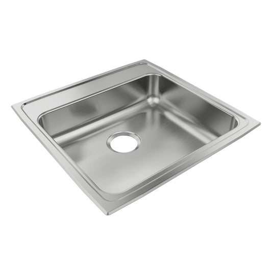 Just Manufacturing SLADA2122A602-J Stainless Steel 21" x 22" x 6"  2-Hole Single Bowl Drop-in ADA Sink