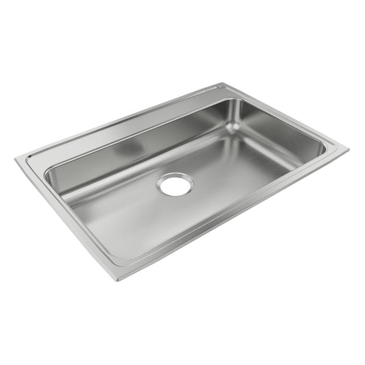 Just Manufacturing SLADA2131A554-J SS 31" x 22" x 5-1/2" 4-Hole Single Bowl Drop-in ADA Sink