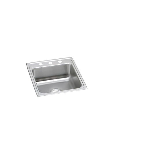 Just Manufacturing SLADA2219A451-J Stainless Steel 19-1/2" x 22" x 4-1/2" 1-Hole Single Bowl Drop-in ADA Sink