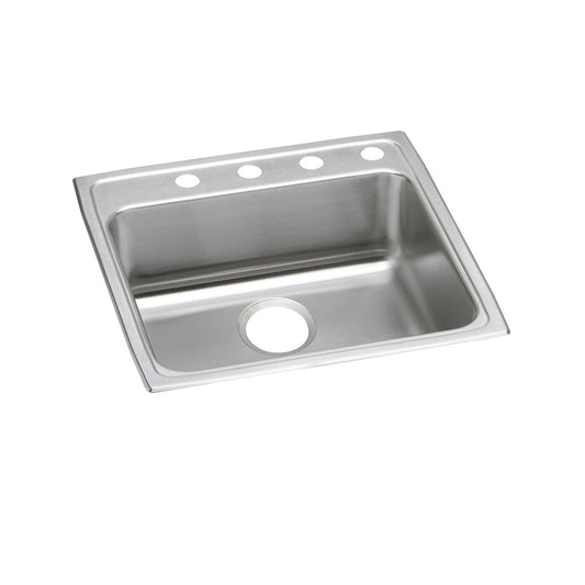 Just Manufacturing SLADA2222A451-J Stainless Steel 22" x 22" x 4-1/2" 1-Hole Single Bowl Drop-in ADA Sink