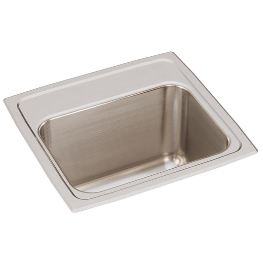Just Manufacturing SLX1617A0-J Stainless Steel 17" x 16" x 10-1/8" 0-Hole Single Bowl Drop-in Sink