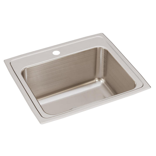 Just Manufacturing SLX1921A1-J Stainless Steel 22" x 19-1/2" x 10-1/8" 1-Hole Single Bowl Drop-in Sink