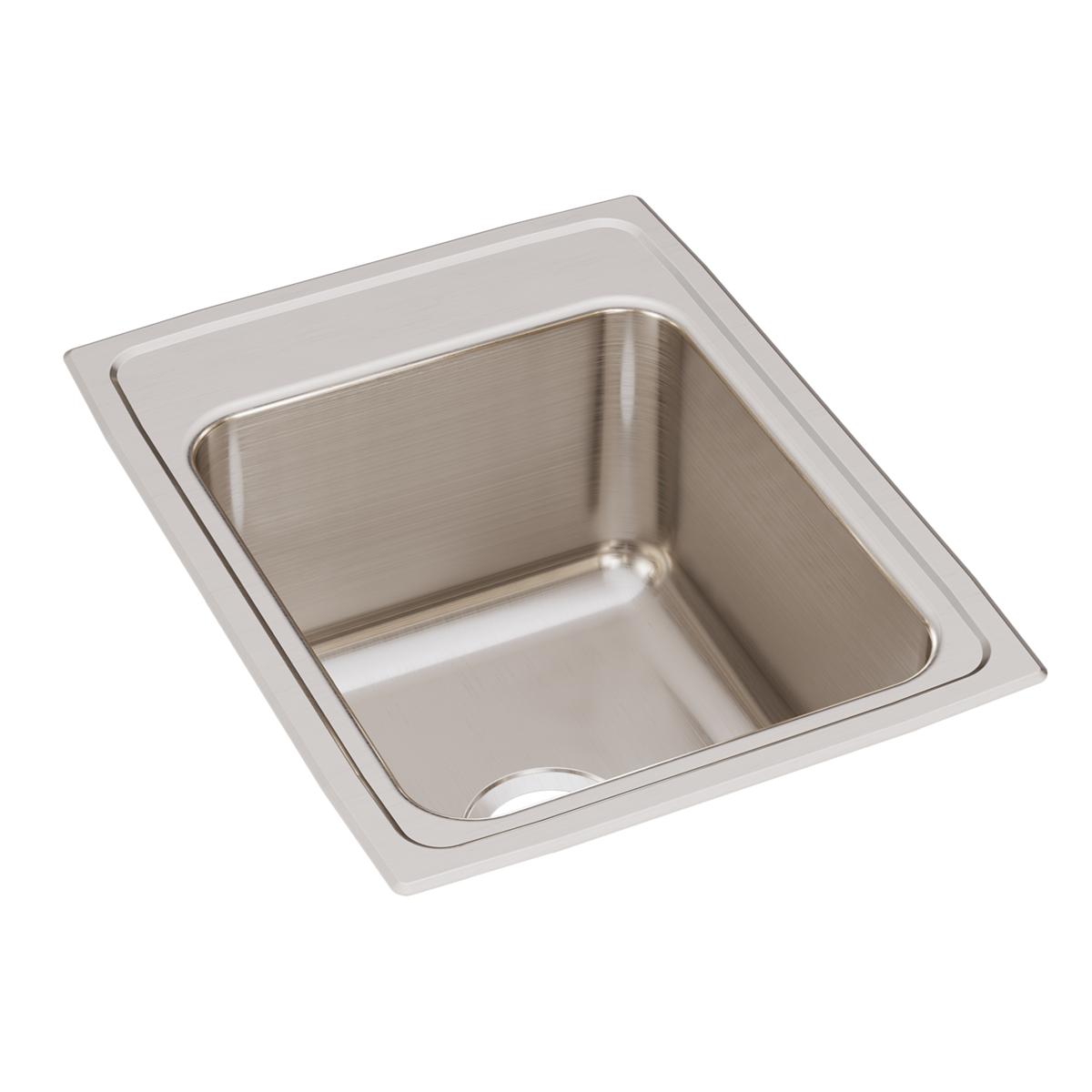 Just Manufacturing SLX2217A0-J Stainless Steel 17" x 22" x 10-1/8" 0-Hole Single Bowl Drop-in Sink