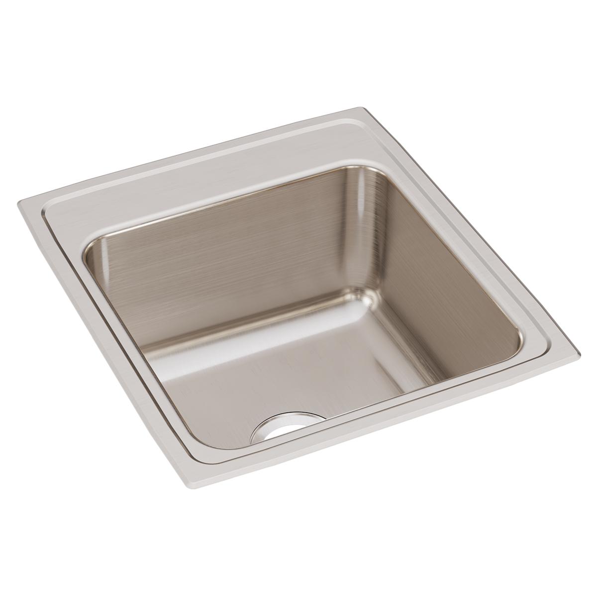 Just Manufacturing SLX2219A0-J Stainless Steel 19-1/2" x 22" x 10-1/8" 0-Hole Single Bowl Drop-in Sink