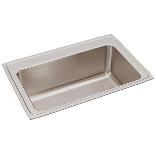 Just Manufacturing SLXD2233A0-J Stainless Steel 33" x 22" x 11-5/8" 0-Hole Single Bowl Drop-in Sink