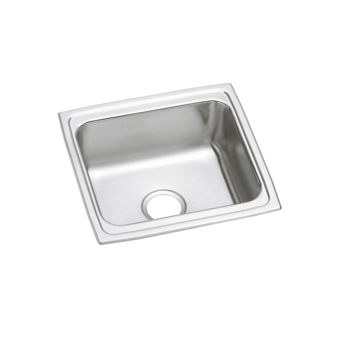 Just Manufacturing SX1719A-J Stainless Steel 19" x 18" x 10-1/8" No Faucet Ledge Single Bowl Drop-in Prep Sink