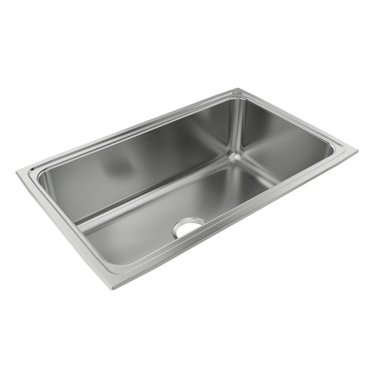 Just Manufacturing SX1931A-J Stainless Steel 31" x 19-1/2" x 10-1/8" No Faucet Ledge Single Bowl Drop-in Sink