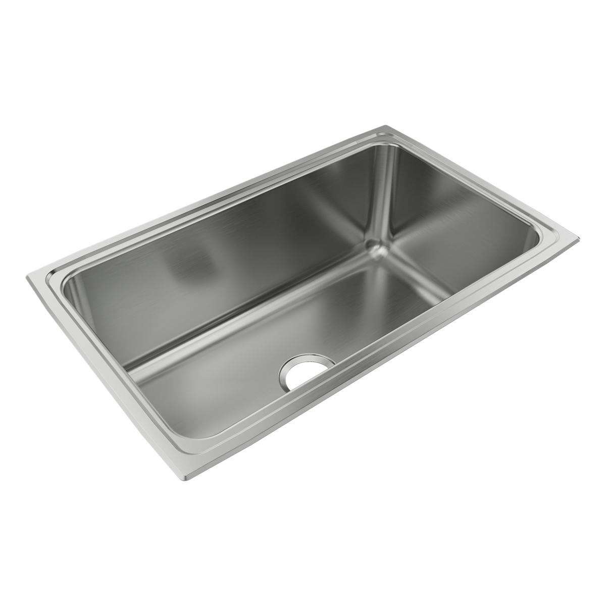 Just Manufacturing SXD1931A-J Stainless Steel 31" X 19-1/2" X 11-5/8" No Faucet Ledge Single Bowl Drop-in Sink