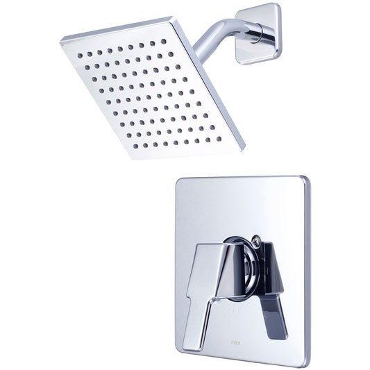 Olympia T-2395-6 SHOWER TRIM SET-LVR HDL SINGLE FUNC 6" SQUARE SHWR-CP