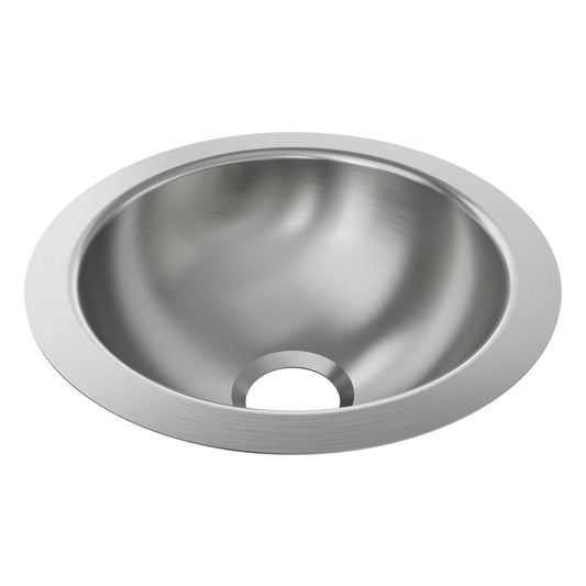 Just Manufacturing UCIF10-J Stainless Steel 12-1/4" x 12-1/4" x 5" Undermount Lavatory Sink with Overflow