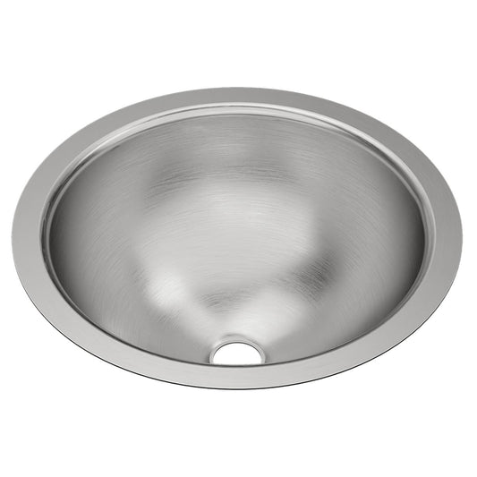 Just Manufacturing UCIF12-J Stainless Steel 14-3/8" x 14-3/8" x 6" Undermount Lavatory Sink with Overflow