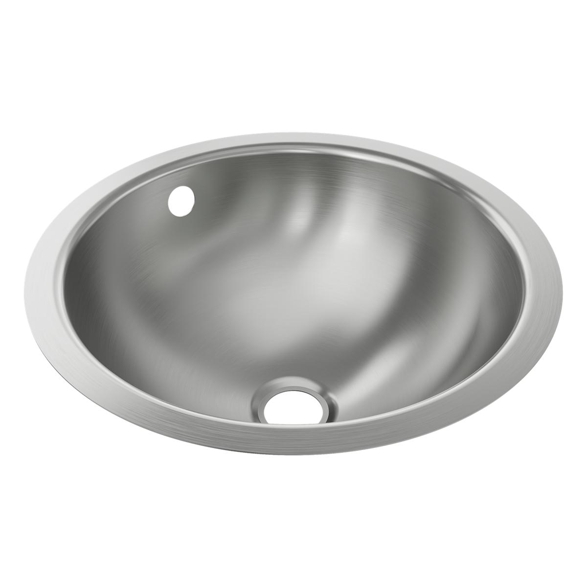 Just Manufacturing UCIF14-J Stainless Steel 16-1/4" x 16-1/4" x 7" Undermount Lavatory Sink with Overflow