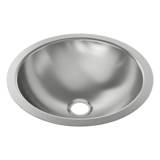Just Manufacturing UCIRADA14-J Stainless Steel 16-1/4" x 16-1/4" x 5-1/2" Undermount Lavatory ADA Sink with Overflow