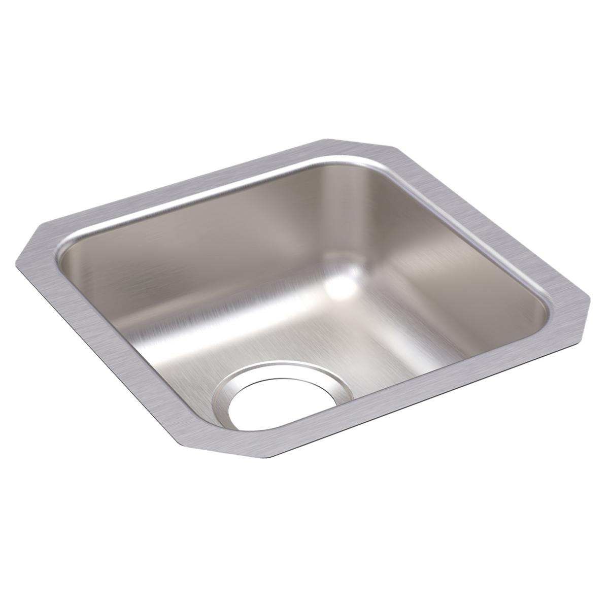 Just Manufacturing USADA1414A55-J Stainless Steel 14-1/2" x 14-1/2" x 5-3/8" Single Bowl Undermount ADA Sink