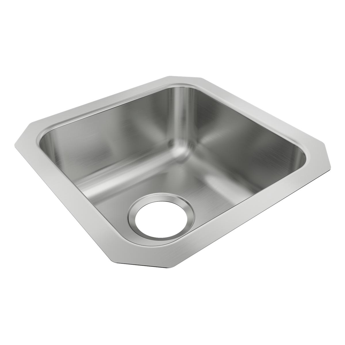 Just Manufacturing USADA1414A65-J Stainless Steel 14-1/2" x 14-1/2" x 6-3/8" Single Bowl Undermount ADA Sink