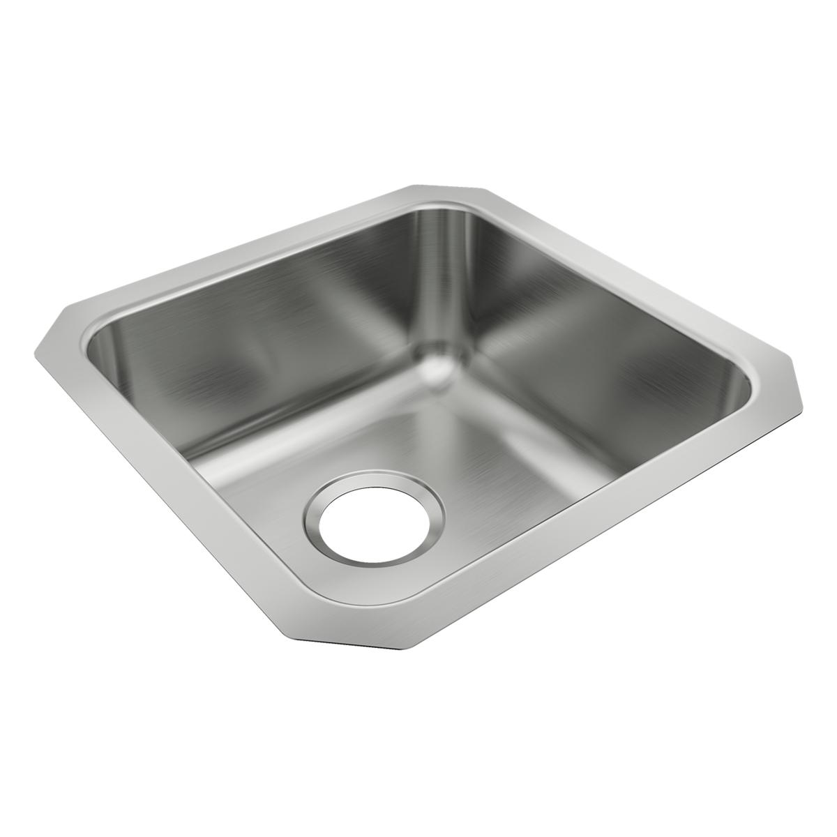 Just Manufacturing USF1616AR-J Stainless Steel 16-1/2" x 16-1/2" x 7-1/2" Single Bowl Undermount ADA Sink