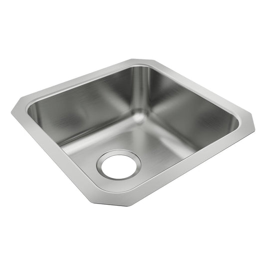 Just Manufacturing USF1616AR-J Stainless Steel 16-1/2" x 16-1/2" x 7-1/2" Single Bowl Undermount ADA Sink