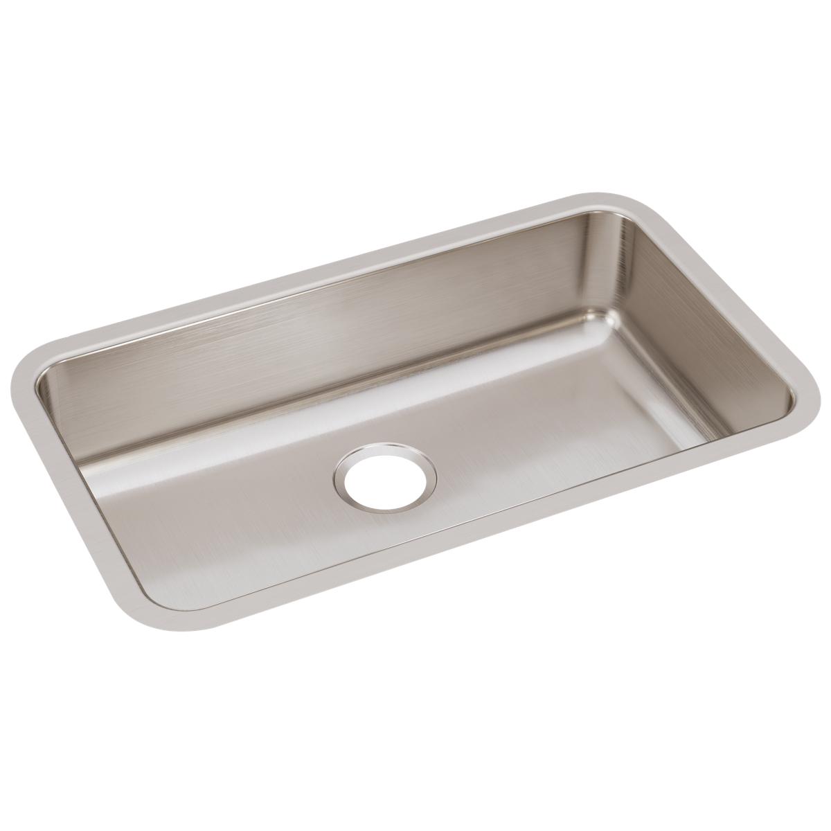 Just Manufacturing USF1830A-J Stainless Steel 30-1/2" x 18-1/2" x 7-1/2" Single Bowl Undermount Sink w/Overflow