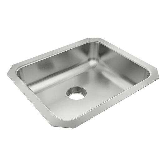 Just Manufacturing USFADA1618A55-J Stainless Steel 18-1/2" x 16" x 5-3/8" Single Bowl Undermount ADA Sink with Integra Drain