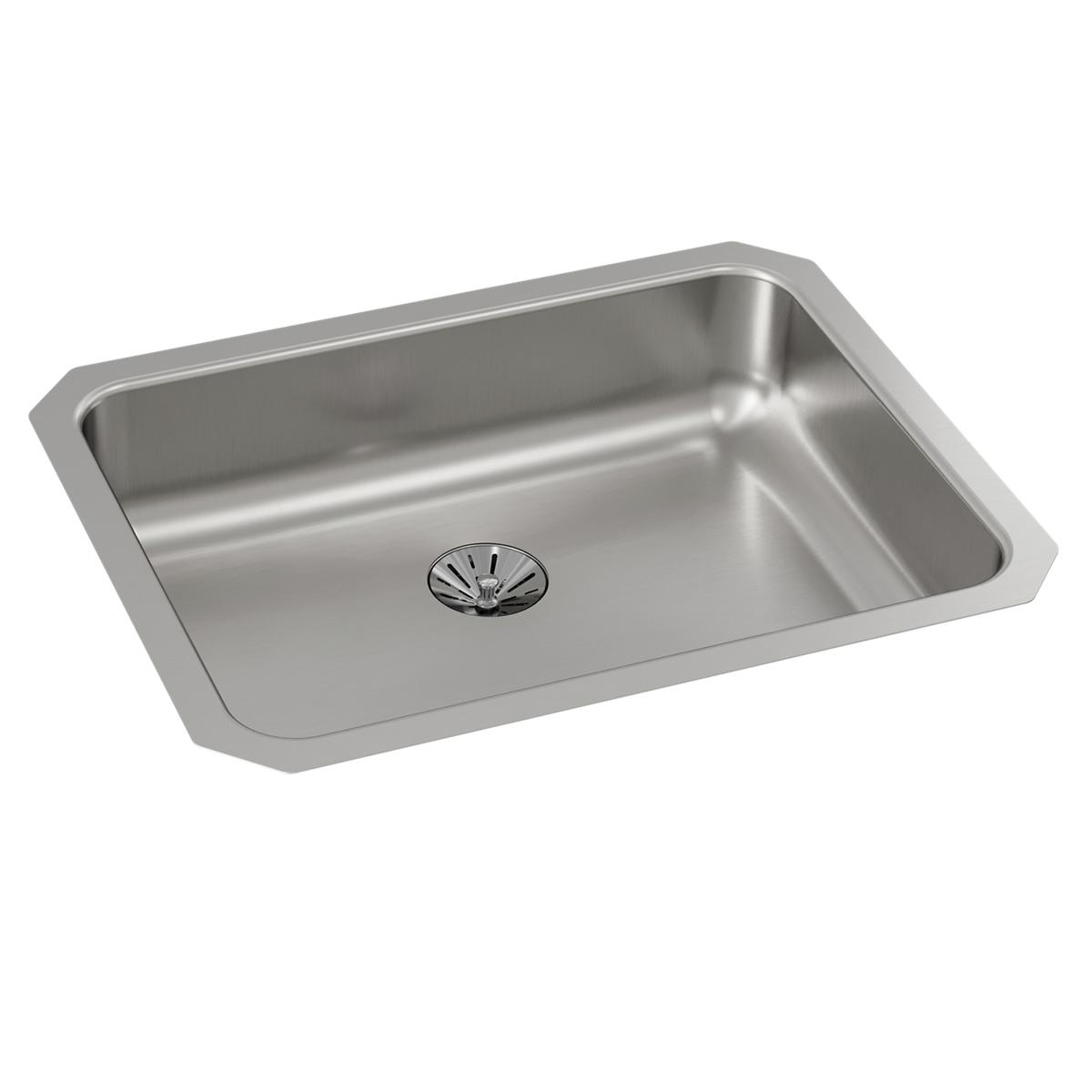 Just Manufacturing USNADA1824A55-J Stainless Steel 23-1/2" x 18-1/4" x 5-3/8" Single Bowl Undermount ADA Sink w/Integra Drain