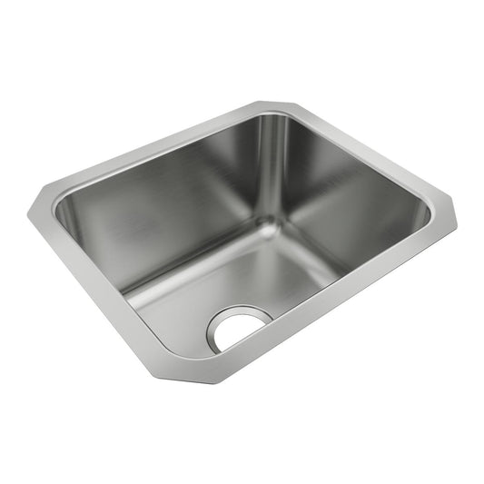Just Manufacturing USX1618A-J Stainless Steel 18-1/2" x 16" x 10-1/2" Single Bowl Undermount ADA Sink