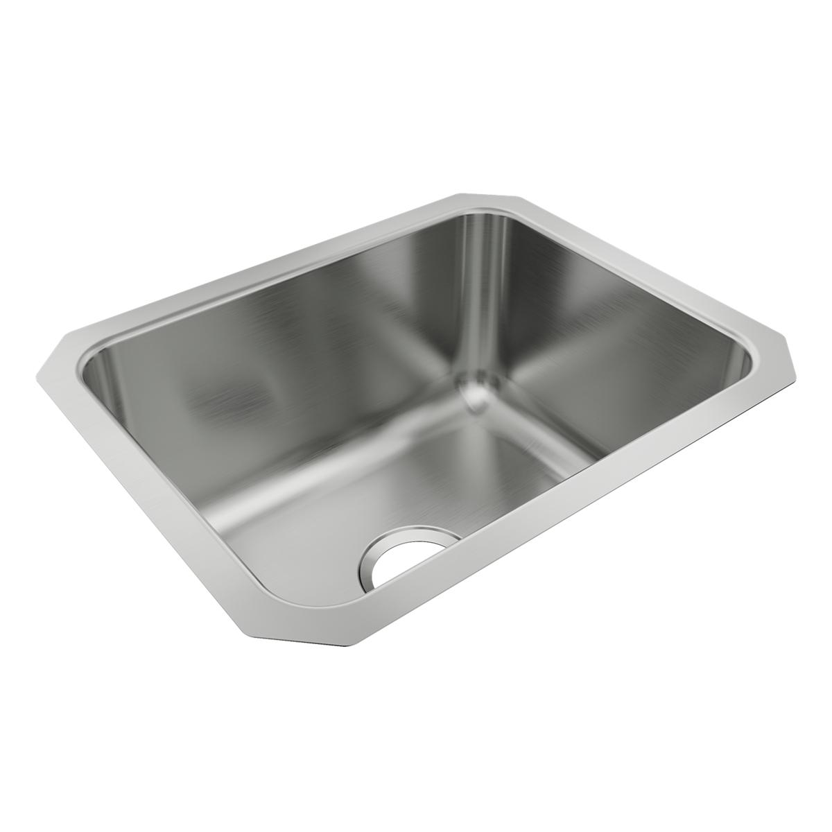 Just Manufacturing USX1620A-J Stainless Steel 20-1/2" x 16-1/2" x 9-7/8" Single Bowl Undermount ADA Sink