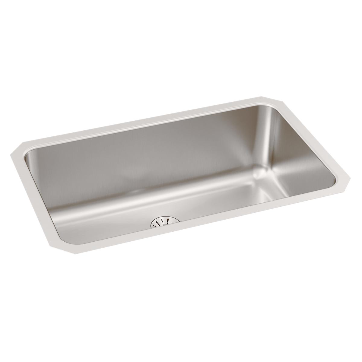 Just Manufacturing USXN1830A-J Stainless Steel 30-1/2" x 18-1/2" x 10" Single Bowl Undermount Sink with Integra Drain