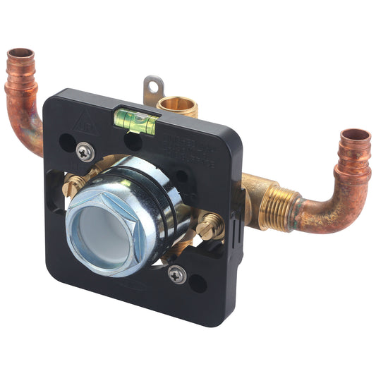 Olympia V-2300B-EP90U TUB & SHWR VALVE ONLY-SINGLE HDL UPONOR PEX 90-DEGREE UP INLET COMBO OUTLET W/STOP
