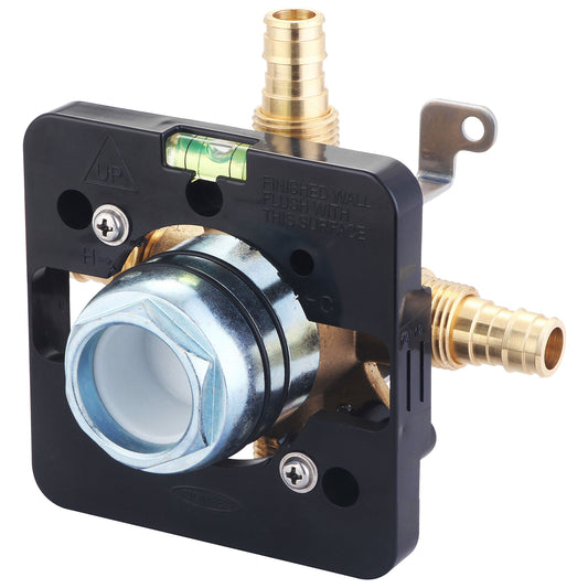Olympia V-2408B TUB & SHWR VALVE ONLY-SINGLE HDL 1/2" UPONOR PEX INLET/SHOWER OUTLET COMBO TUB OUTLET