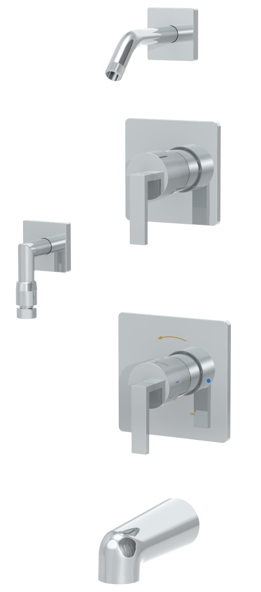 Symmons 0142-06-L/HDHSB-SS-TRM Tub/Shower Trim