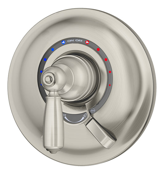 Symmons S-4700-STN-TRM Allura Shower trim with Lever Handle and secondary integral volume control Handle