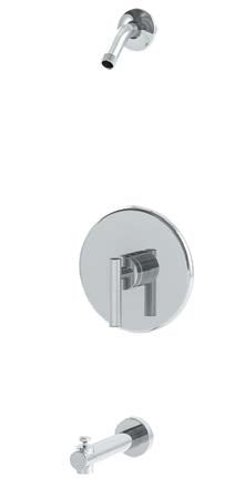 Symmons 1103-3502-CYL-B-L/HD-TRM Dia tub/Shower trim with Lever Handle