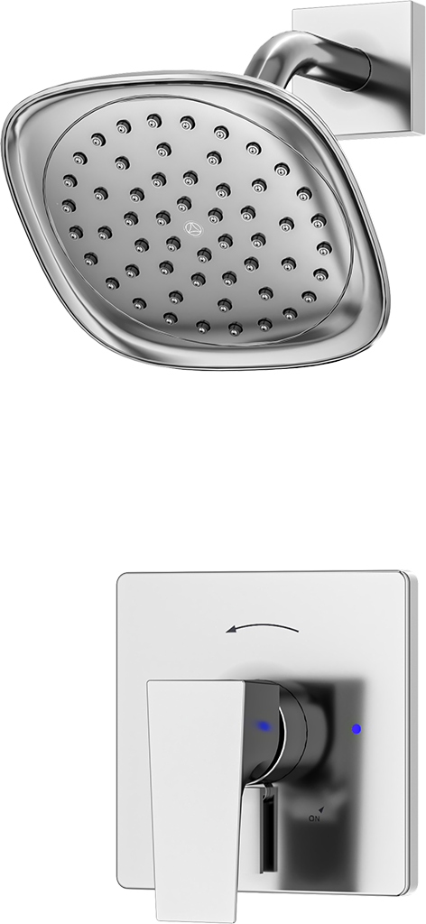 Symmons S4991L1TRM Verity HydroMersion VersaFlex Integral Diverter Shower Trim (Less Showerhead)