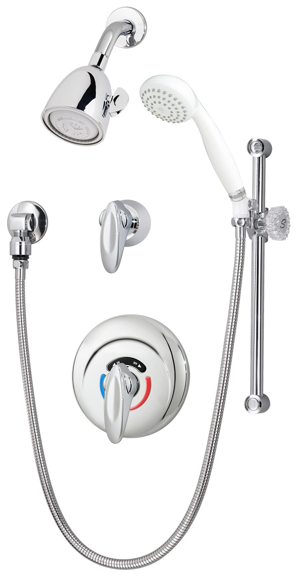 Symmons 1-117-FS-B30-1.5-TRM Safetymix Shower trim with Hand Shower and Lever Handle