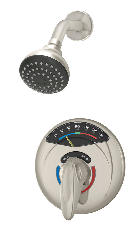 Symmons 1-1000VT-STN-TRM Visu-Temp With Clear-Vue Trim