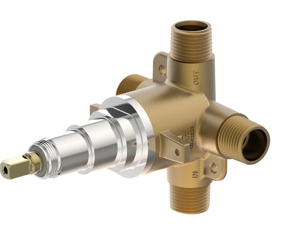 Symmons 3DIVBodyNSSRT Diverter Valve Body, 4 Port, CPV, NS