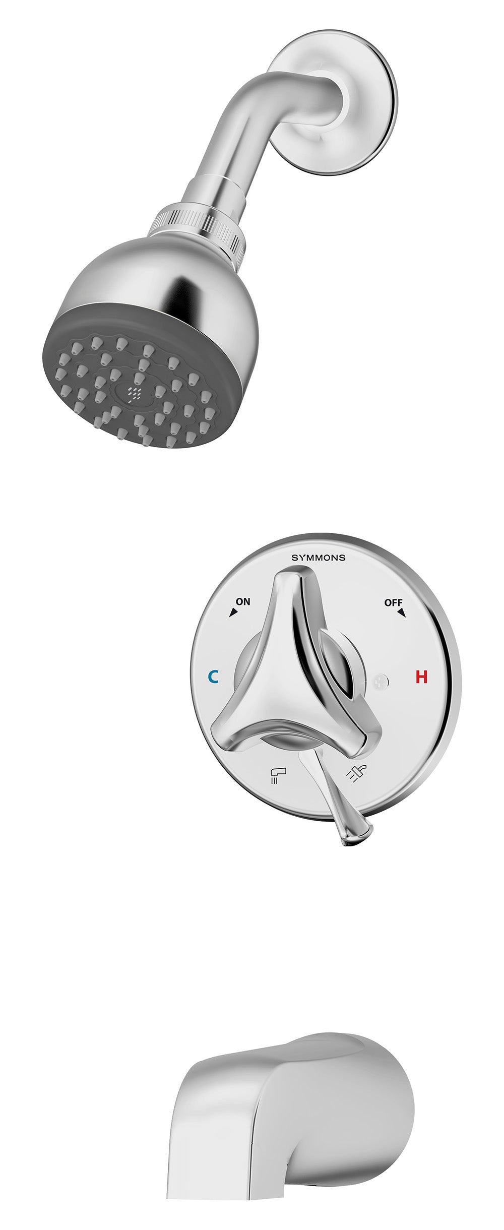 Symmons S-9602-P-1.5 Origins tub/Shower system with secondary integral diverter
