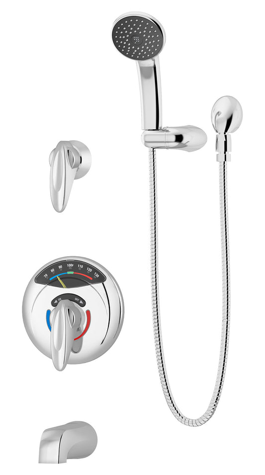 Symmons 1-500VT-H401-V Visu-Temp tub/Shower system with Hand Shower and Lever Handle