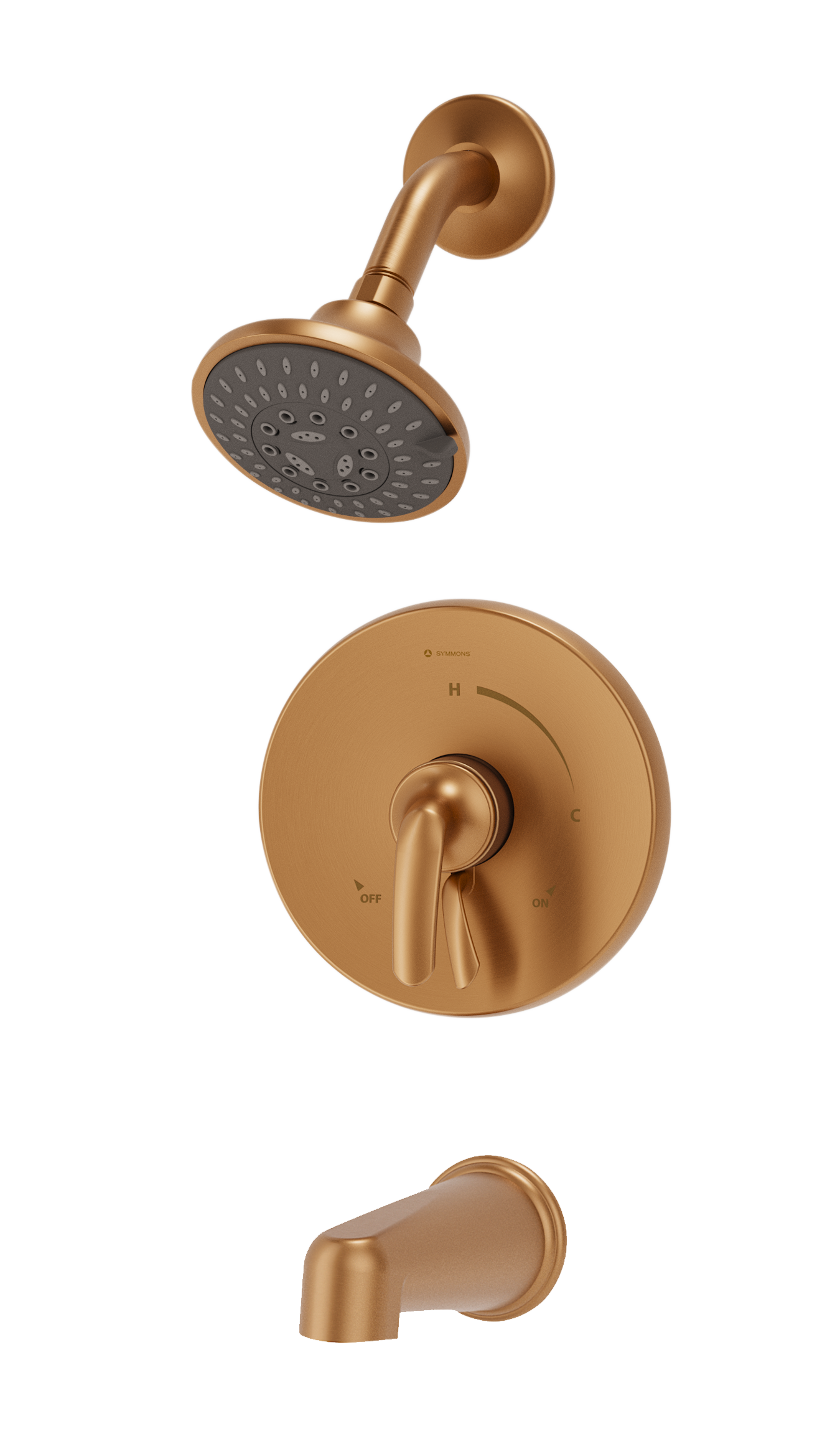 Symmons S5502BBZTRM Elm tub/Shower trim with Lever Handle and secondary integral diverter