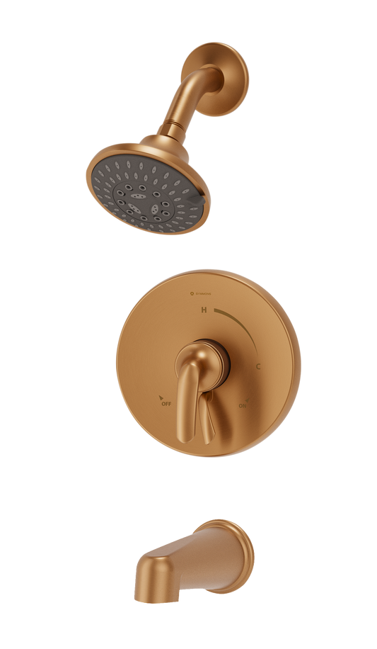 Symmons S5502BBZTRM Elm tub/Shower trim with Lever Handle and secondary integral diverter