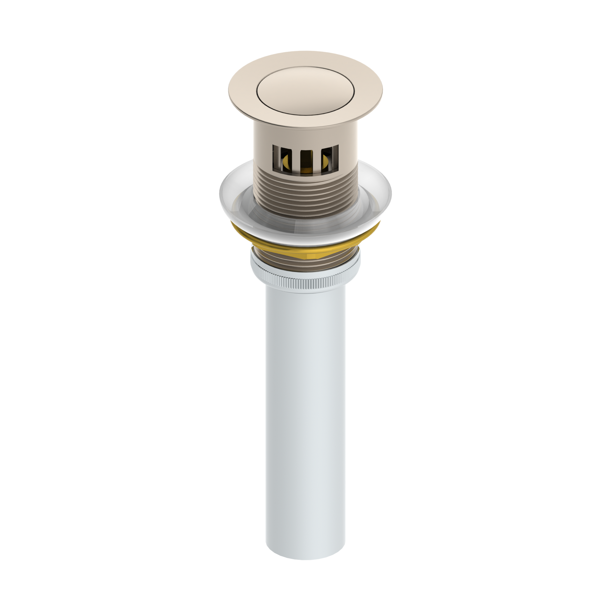 Symmons RL324STN Push-Pop Drain, Brass