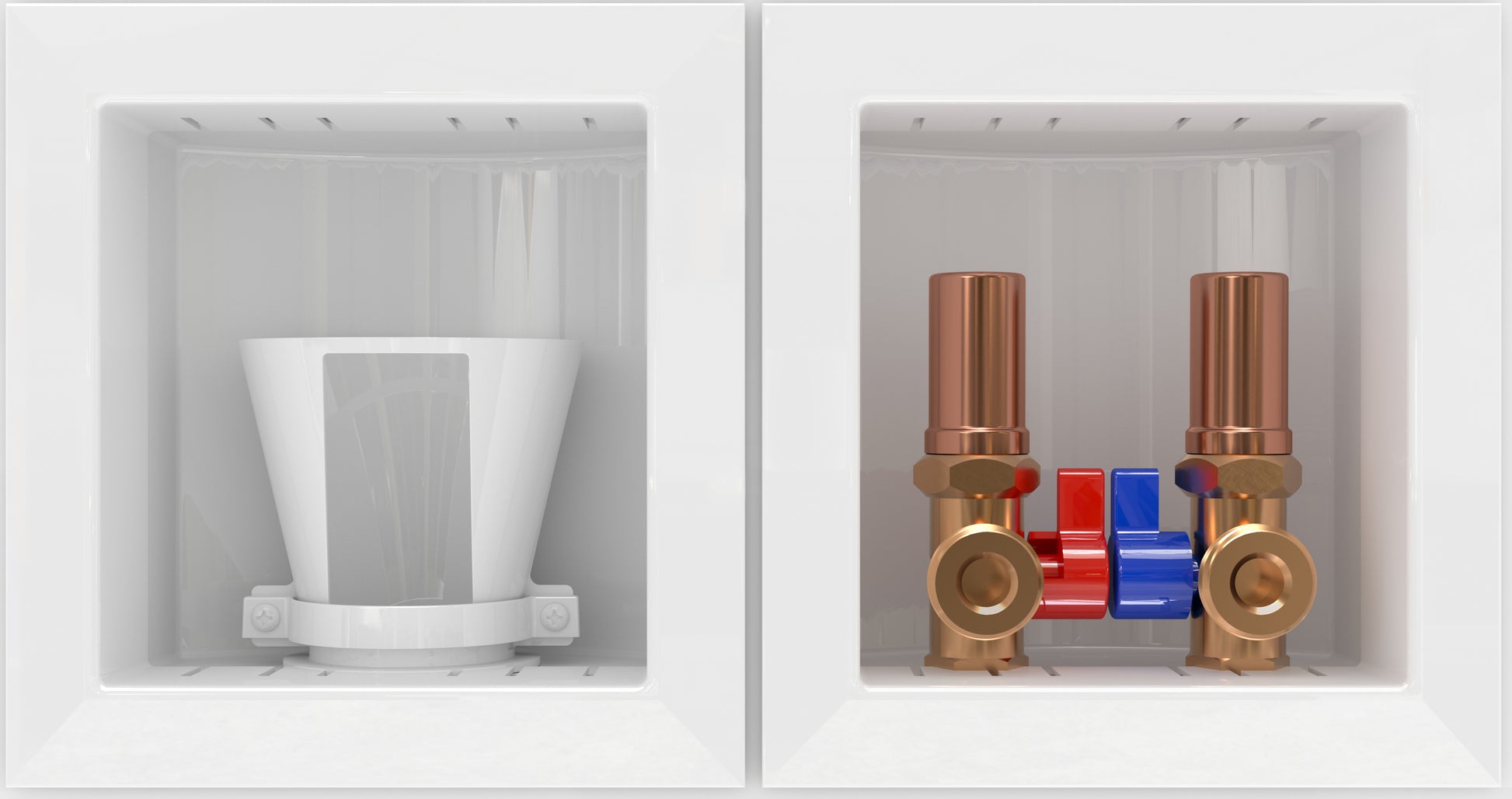 Symmons LM600FAP2 LaundryMate Box w/ Arrestors, Funnel and PEX Cold Expansion Adapters