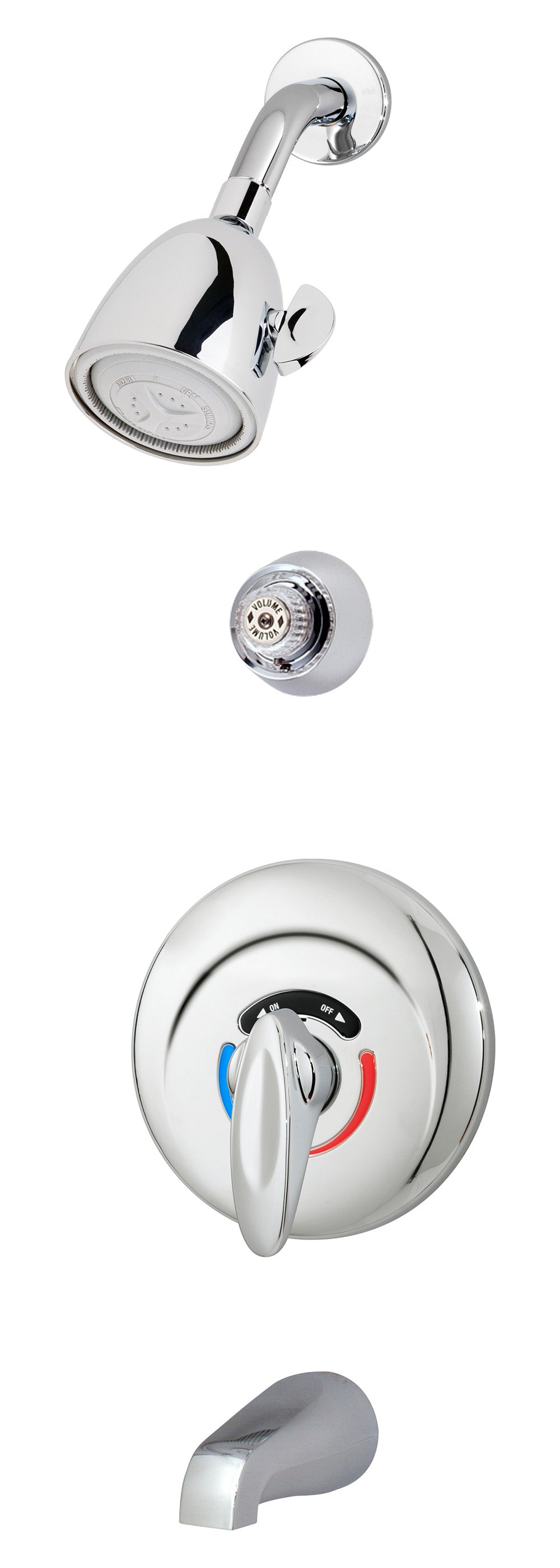 Symmons 1-210-TRM Safetymix tub/Shower system with Lever Handle