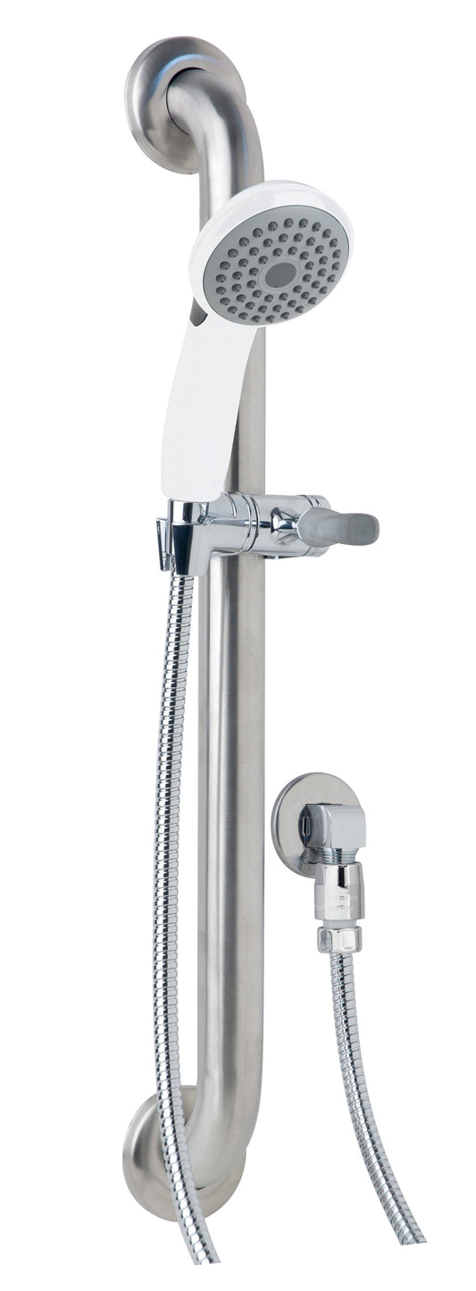 Symmons T24-WT Slide/Grab Bar, 24", Assembly