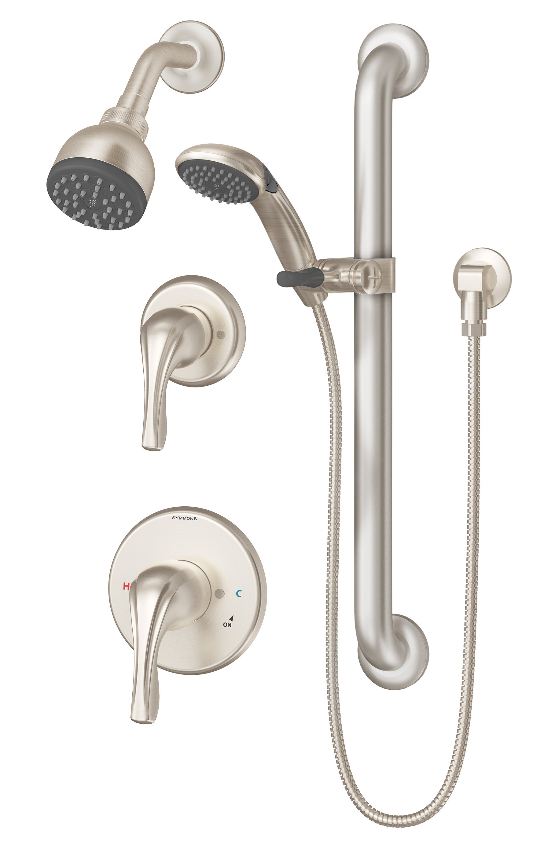 Symmons 9605-PLR-1.5-TRM-STN Origins Shower trim with Hand Shower