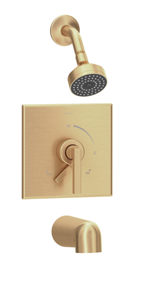 Symmons S-3602-BBZ-1.5-TRM Duro tub/Shower trim with Lever Handle and secondary integral volume control