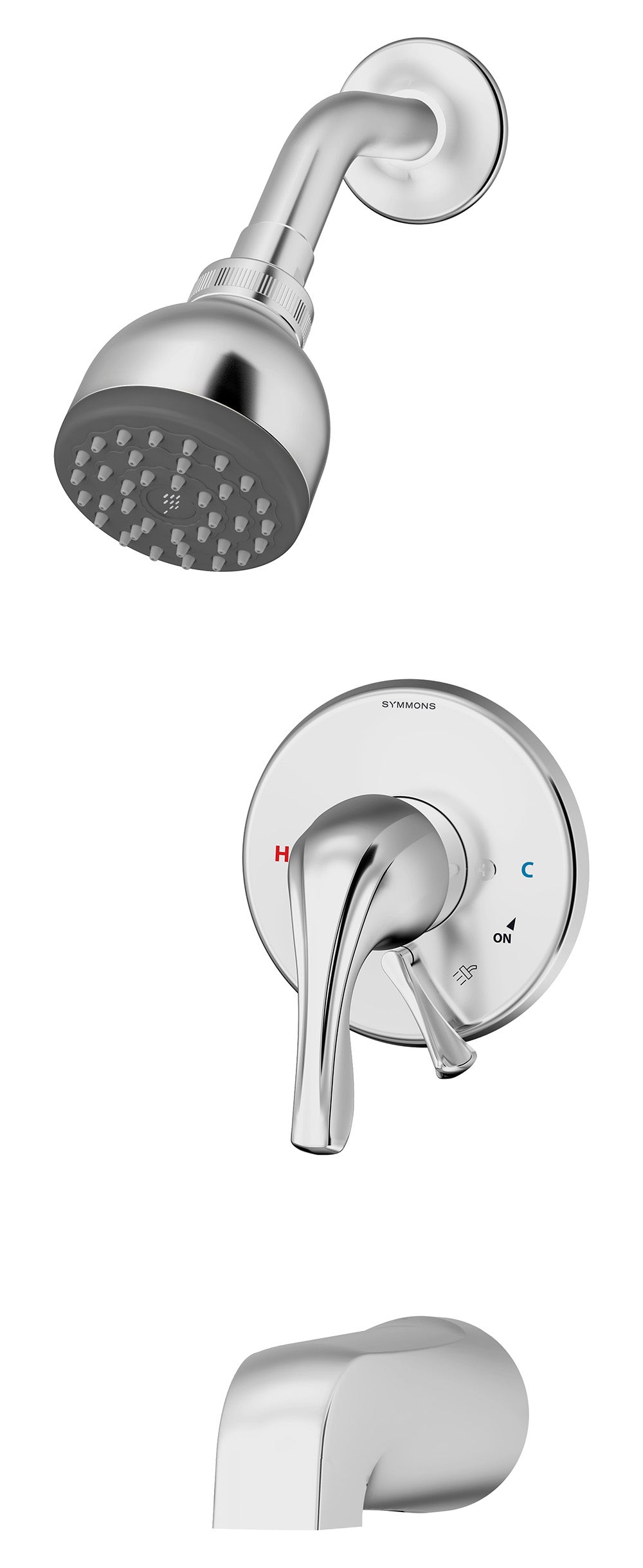 Symmons S-9602-X-PLR Origins tub/Shower system with secondary integral diverter